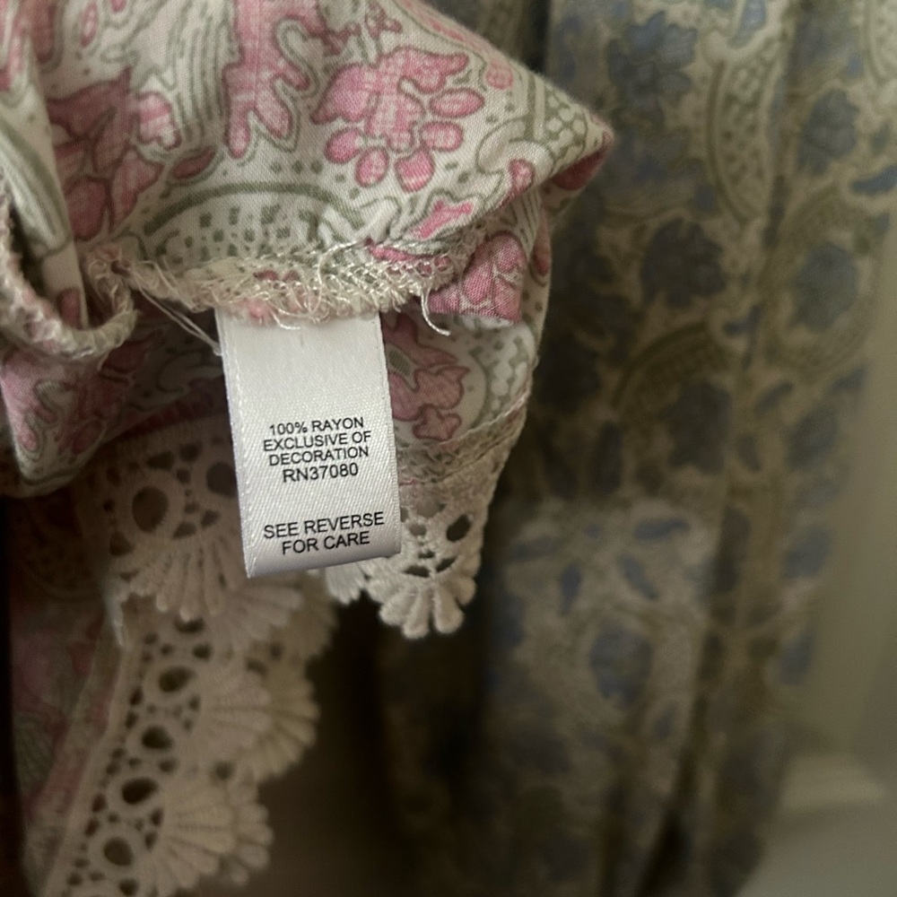 Cato Floral Patchwork V-Neck Crossover Blouse In … - image 5